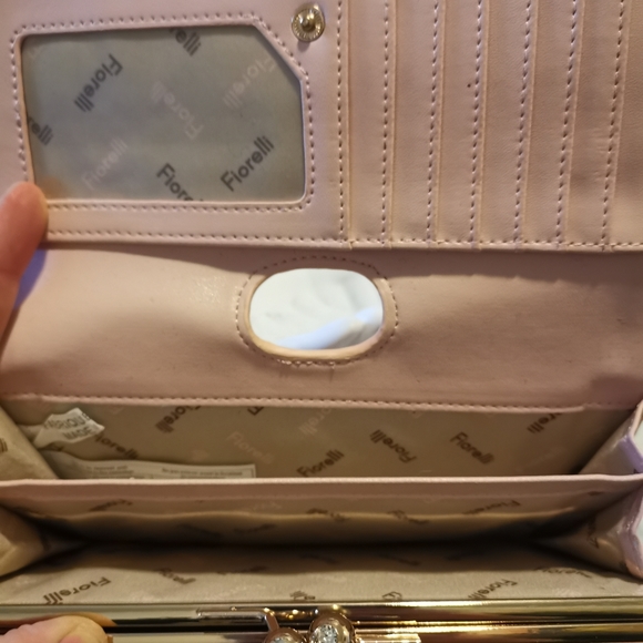 🔖Drop !💎Fiorelli UK Light Pink Wallet Rhinestone - Picture 6 of 11